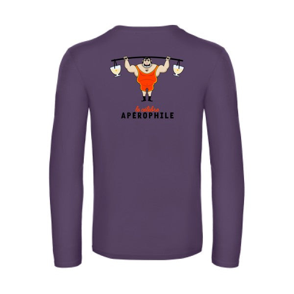 aperophile-t-shirt-manches-longues-original-humour -Urban Purple
