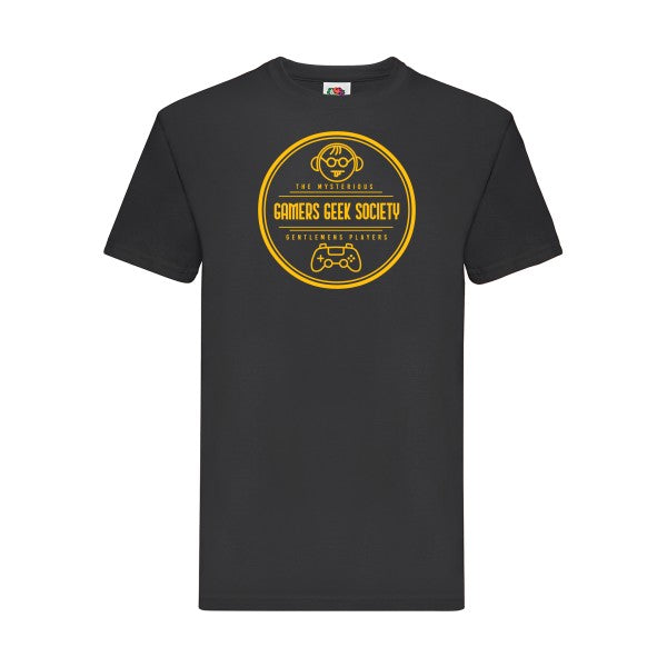 T-shirt|Gamers social club |flex jaune Or| Fruit of the loom 205 g 