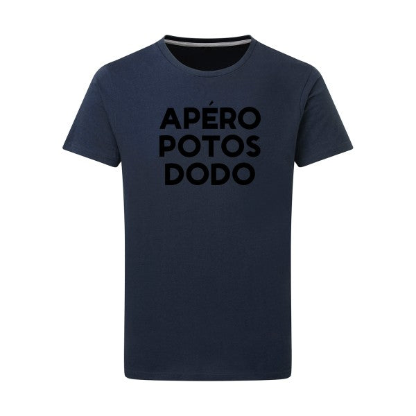 Apéro Potos Dodo  - Flex noir Tshirt original Denim  XL