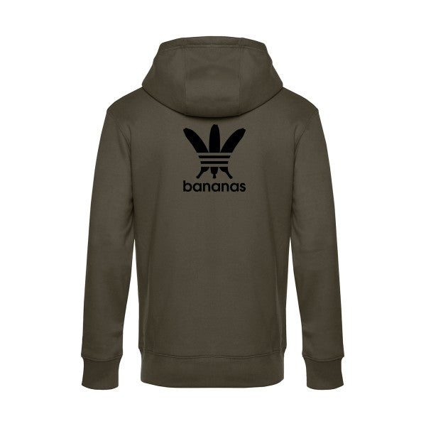 bananas sweat shirt original Khaki flex Noir impression Dos