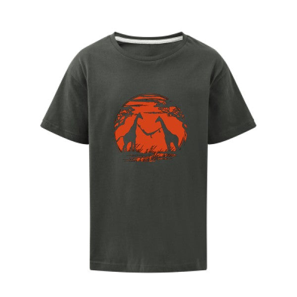 girafe SG - Kids T-shirt enfant Charcoal Taille 152 (11-12/2XL)