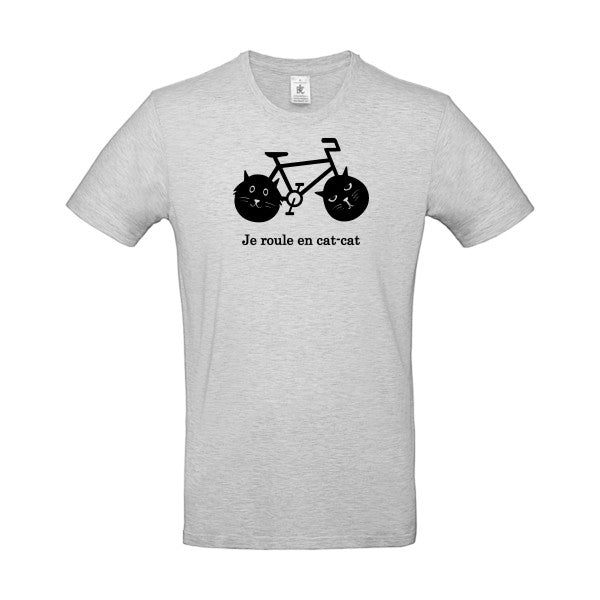 cat-cat bike flex noir B&C - E190 T-shirt|Ash||2XL