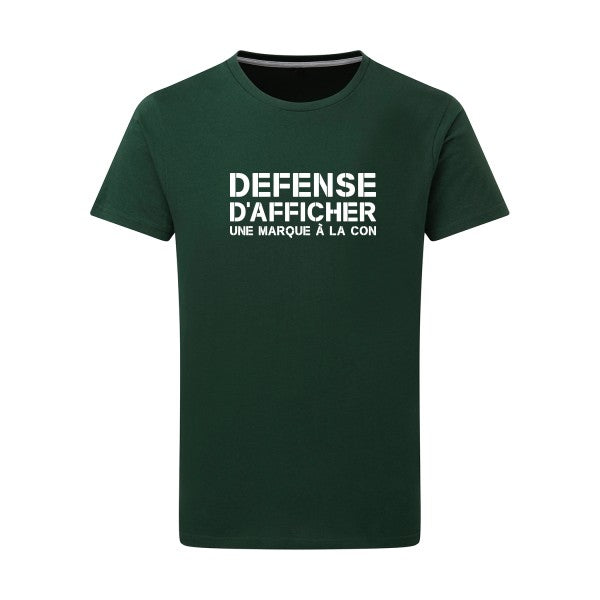 Marque à la Con Blanc -Flex Blanc sur T-shirt SG  Bottle Green  2XL