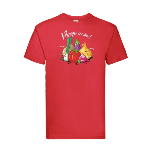 Vegete à rien ! Fruit of the loom 205 g/m² T-shirt/ Red