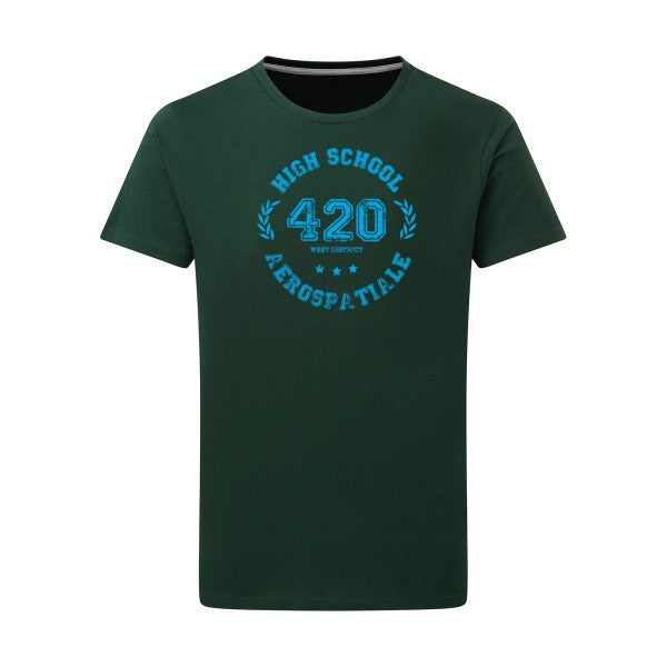 Very high school - Flex bleu clair Tshirt original Bottle Green  2XL