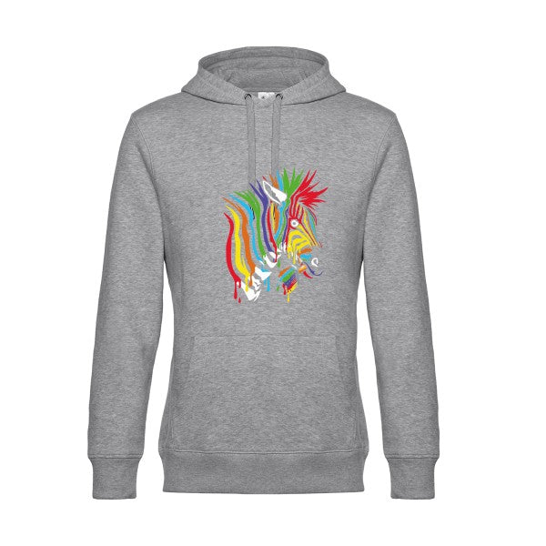 Anticonformiste- Sweat à capuche original Heather Grey - RueDuTeeshirt