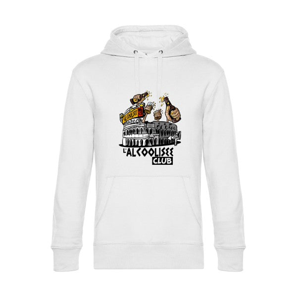ALCOOLIZEE- Sweat à capuche original White - RueDuTeeshirt