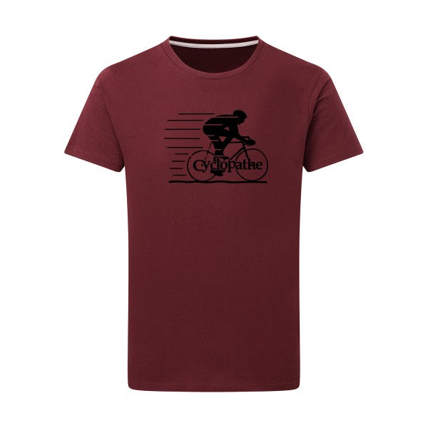 CYCLOPATHE ! - Flex noir Tshirt original Burgundy  2XL