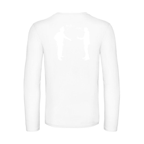 chifoumi - t shirt- manches- longues- original- humour- White impression Dos