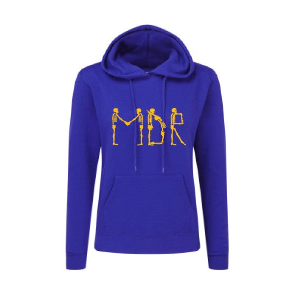 MDR jaune Or |Sweat original à capuche Femme