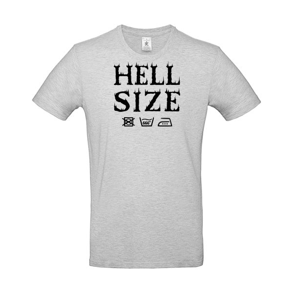 HELL SIZE ! flex noir B&C - E190 T-shirt|Ash||2XL