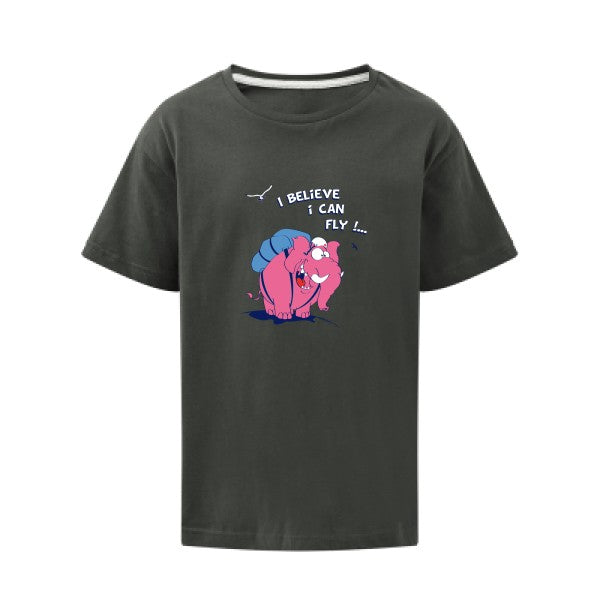 Just believe you can fly  SG - Kids T-shirt enfant Charcoal Taille 152 (11-12/2XL)