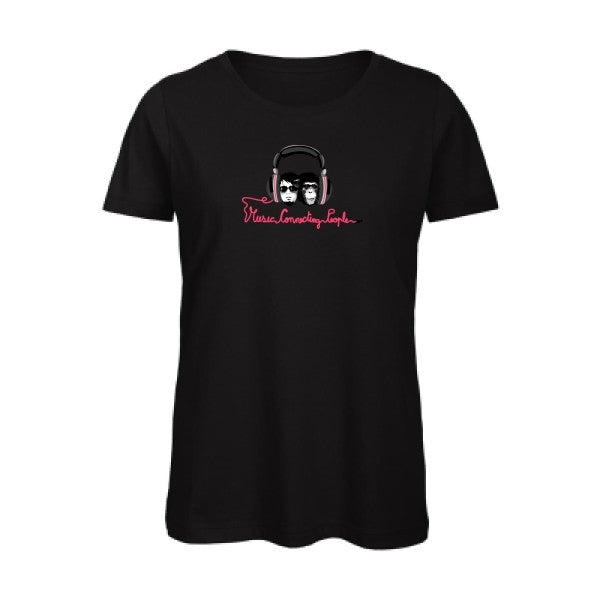 Music-Connecting-People- - t-shirt original femme Black