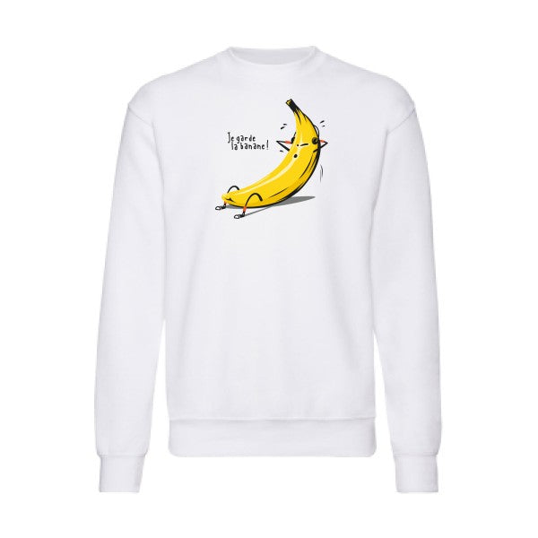 Je garde la banane ! Fruit of the loom 280 g/m² Sweat shirt