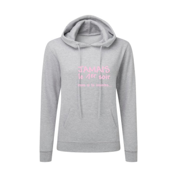 JAMAIS... Rose |Sweat original à capuche Femme