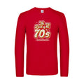 70s-t-shirt-manches-longues-original-humour -Red