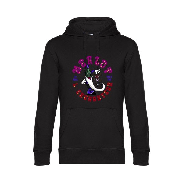 Merlot-l’enchanteur-- Sweat à capuche original Black - RueDuTeeshirt