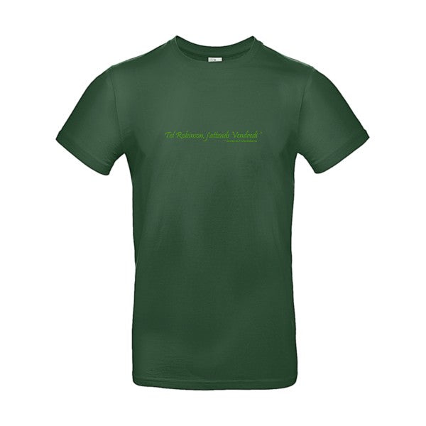 Yes, Vendredi ! Flex Vert pomme |E190 T-shirt|Bottle Green||2XL