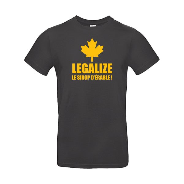 Legalize le sirop d'érableFlex jaune or- T-shirt E190|Used Black||2XL