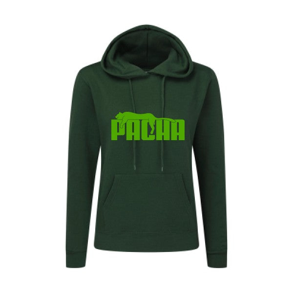 Pacha Vert pomme |Sweat original à capuche Femme