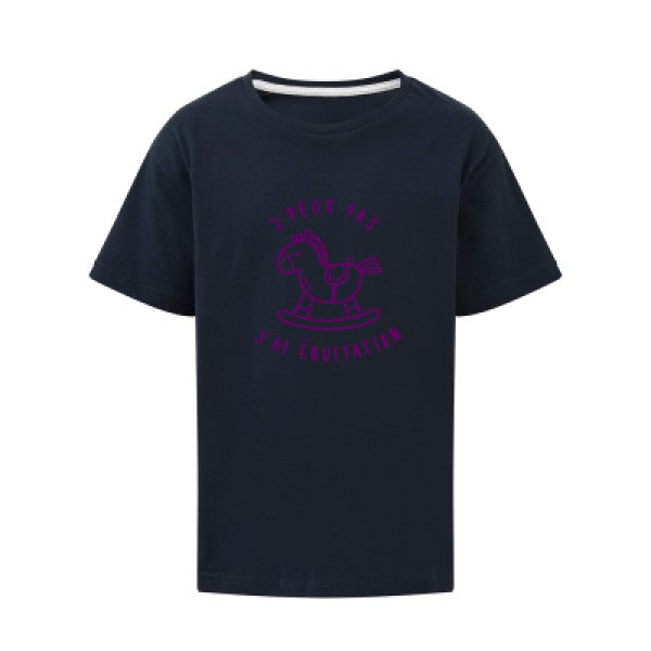 J peux pas j'ai équitation Flex Violet SG - Kids T-shirt enfant Navy Taille 140 (9-10/XL)