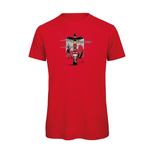 T-shirt humour original Totem T Shirt couleur Red