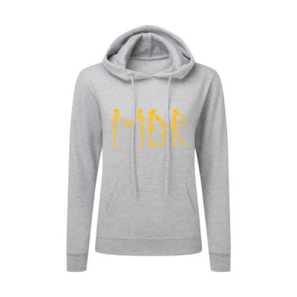 MDR jaune Or |Sweat original à capuche Femme