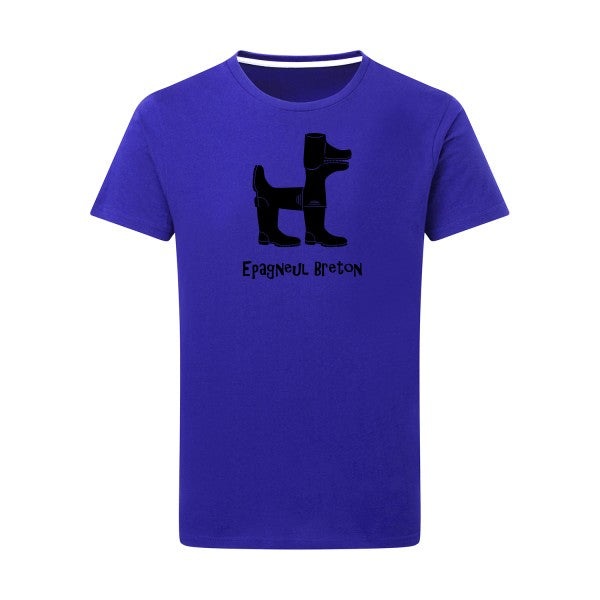 Epagneul breton noir -Flex noir sur T-shirt SG  Royal Blue  5XL