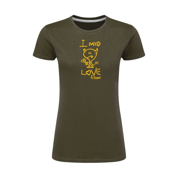 LOVER | jaune Or |T shirt original femme|SG