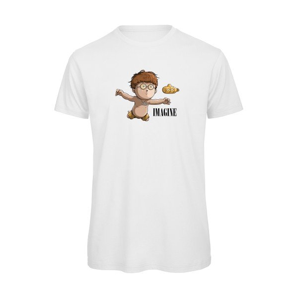 T-shirt humour original imagine T Shirt couleur White