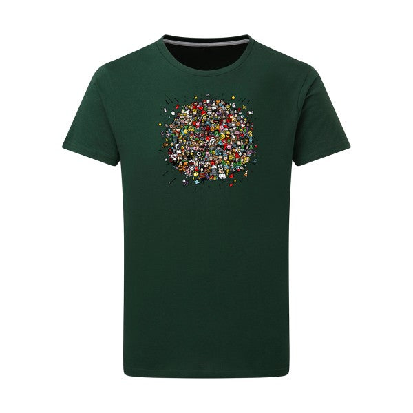 T-shirt homme Planète Pop Culture - T-shirt rigolo pour les fans de culture pop Bottle Green L