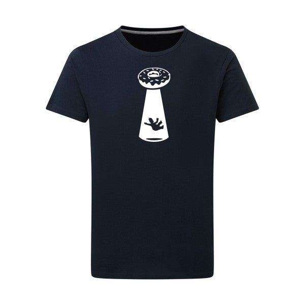 Donut Ovni Blanc -Flex Blanc sur T-shirt SG  Navy  5XL