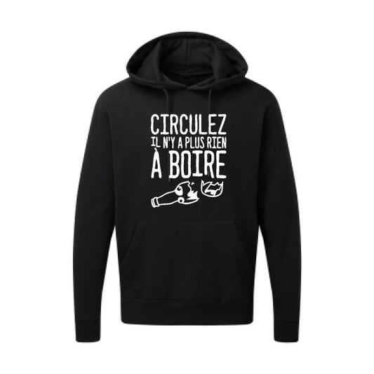 Circulez il n'y a plus rien à boire Blanc SG - Hooded Sweatshirt Sweat capuche