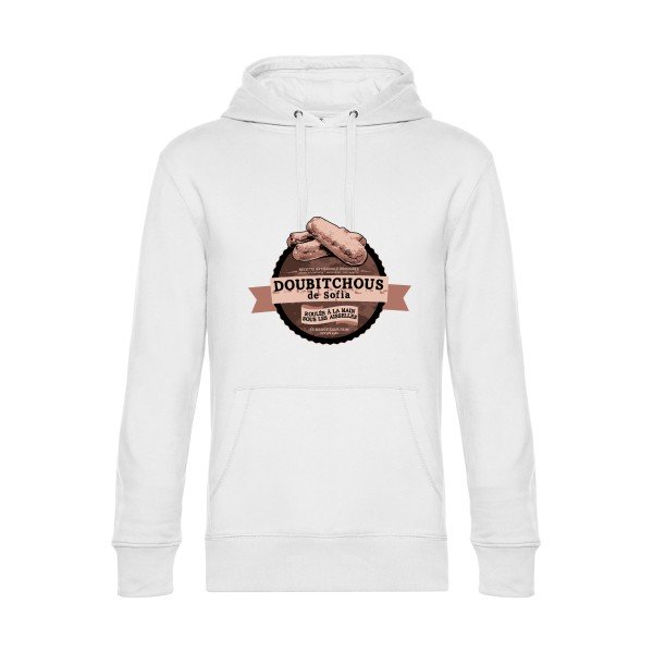 Doubitchous- Sweat à capuche original White - RueDuTeeshirt