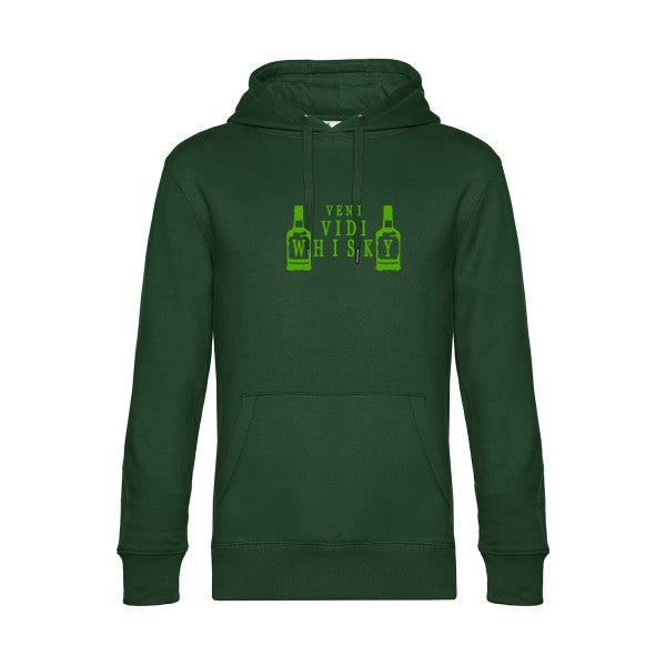 sweat à capuche homme original VENI VIDI WHISKY