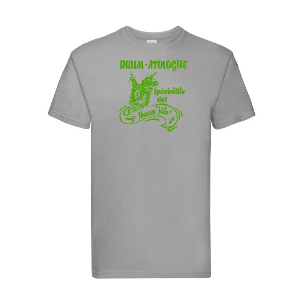 T-shirt|Rhum-atolo  G ue |Vert pomme|Fruit of the loom 205  G