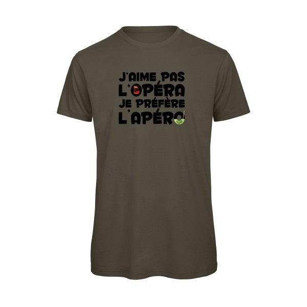 T-shirt humour original Operapero T Shirt couleur Khaki Green
