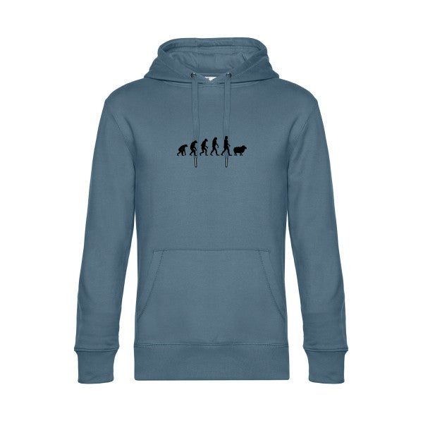 Panurge-Evolution sweat shirt original nordic blue flex Noir impression Face