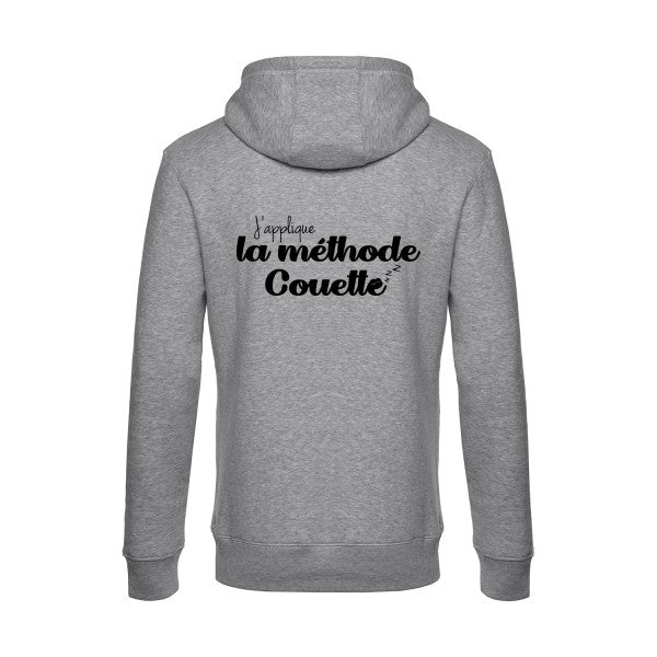 La-methode-Couette sweat shirt original Heather Grey flex Noir impression Dos