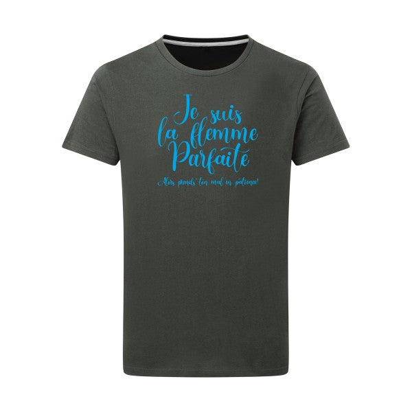 La flemme parfaite - Flex bleu clair Tshirt original Charcoal  5XL