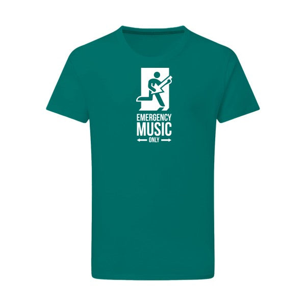 EMERGENCY Blanc -Flex Blanc sur T-shirt SG  Emerald Green  2XL