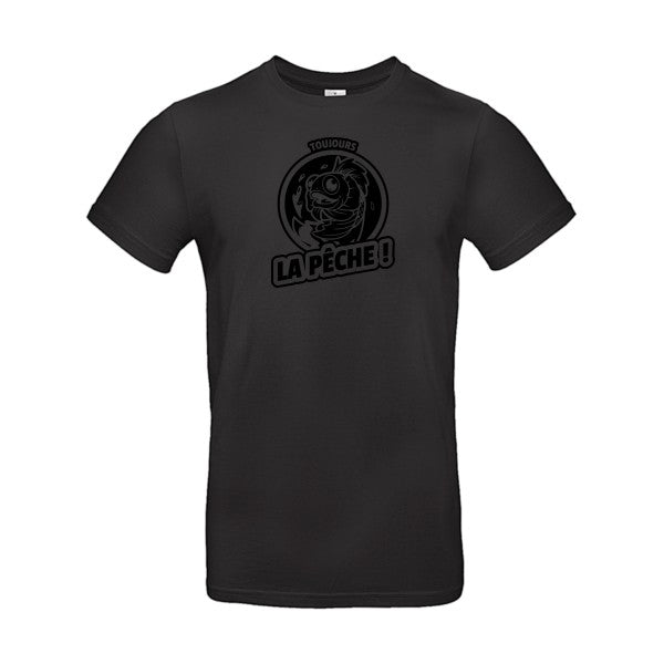 Toujours la pêche ! flex noir B&C - E190 T-shirt|Black||5XL