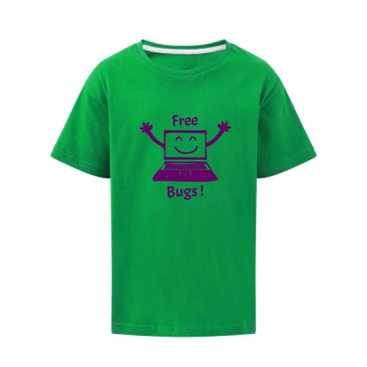 FREE BUGS ! Flex Violet SG - Kids T-shirt enfant Kelly Green Taille 140 (9-10/XL)