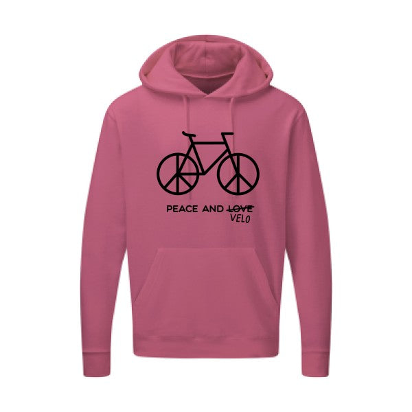 Peace and vélo Noir SG - Hooded Sweatshirt Sweat capuche