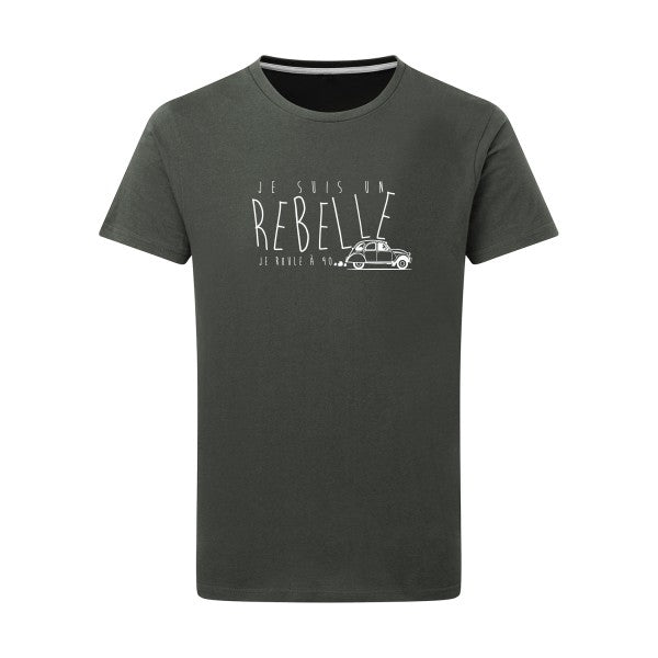 je suis un rebelle - Flex Blanc Tshirt original Charcoal  5XL