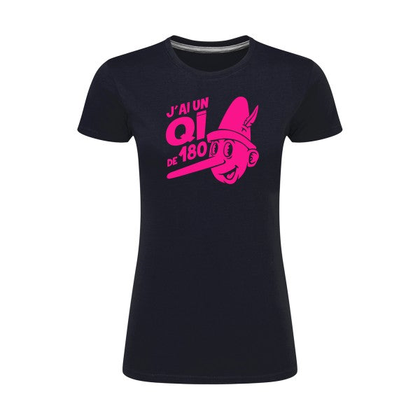 Quotient intellectuel Rose Fluo |T shirt original femme|SG