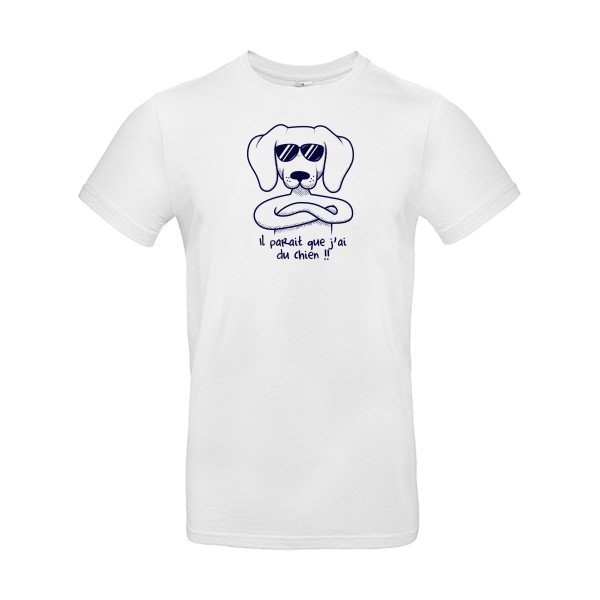 T-shirt humour original Avoir du chien T Shirt couleur White