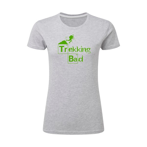 Trekking bad | Vert pomme |T shirt original femme|SG