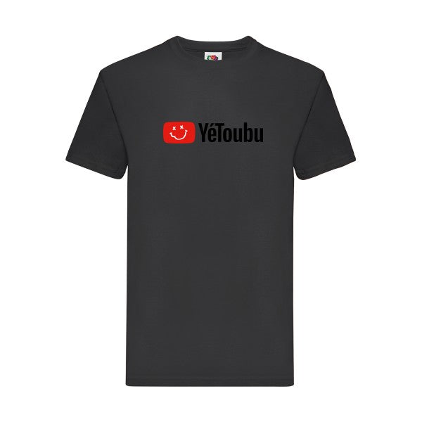 YéToubu Fruit of the loom 205 g/m² T-shirt/ noir