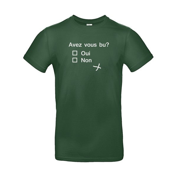 Avez vous bu ? B&C - E190 T-shirt|Bottle Green||2XL